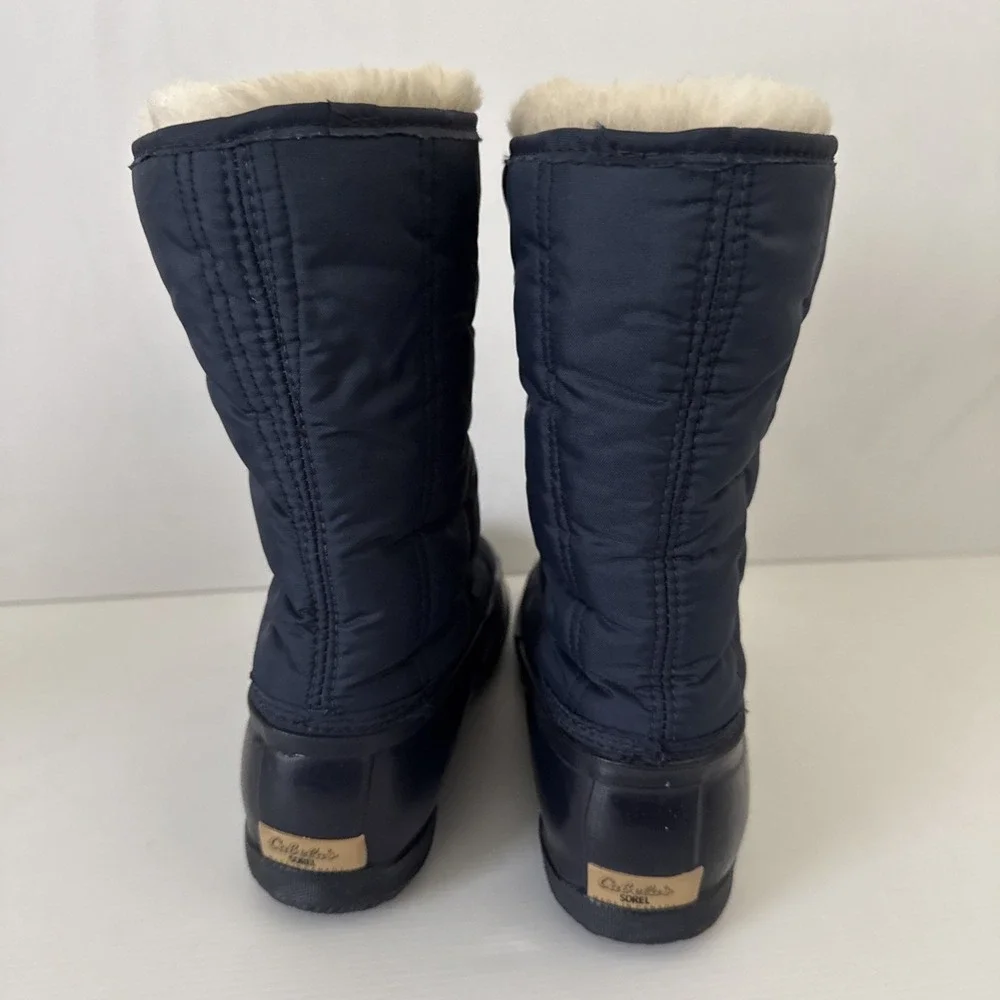 Vintage Sorel Kaufman Cabelas Canada Womens Blue Winter Boots Size 11 Snow EUC